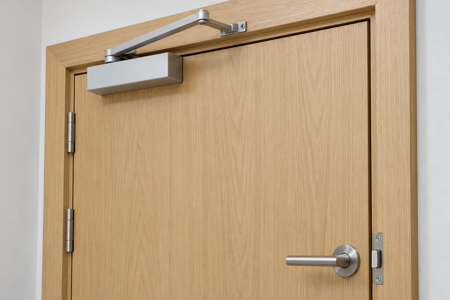 AI planning illustration of closer, frame and latch-side hardware