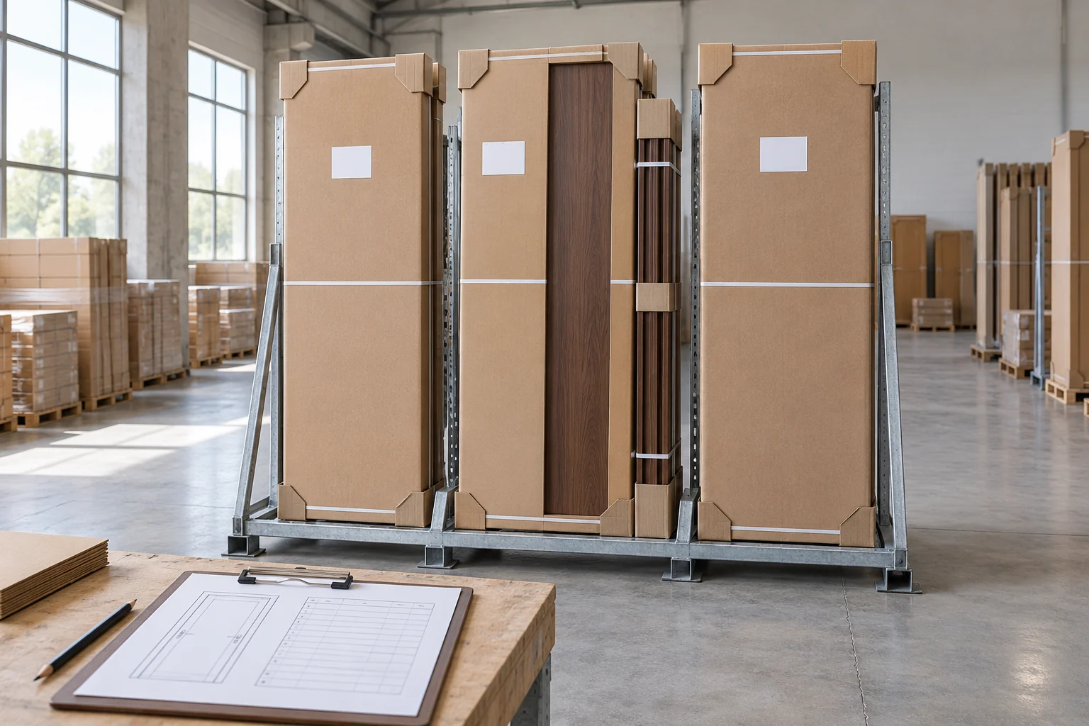 Concept door packages and frame bundles prepared for opening-specific identification