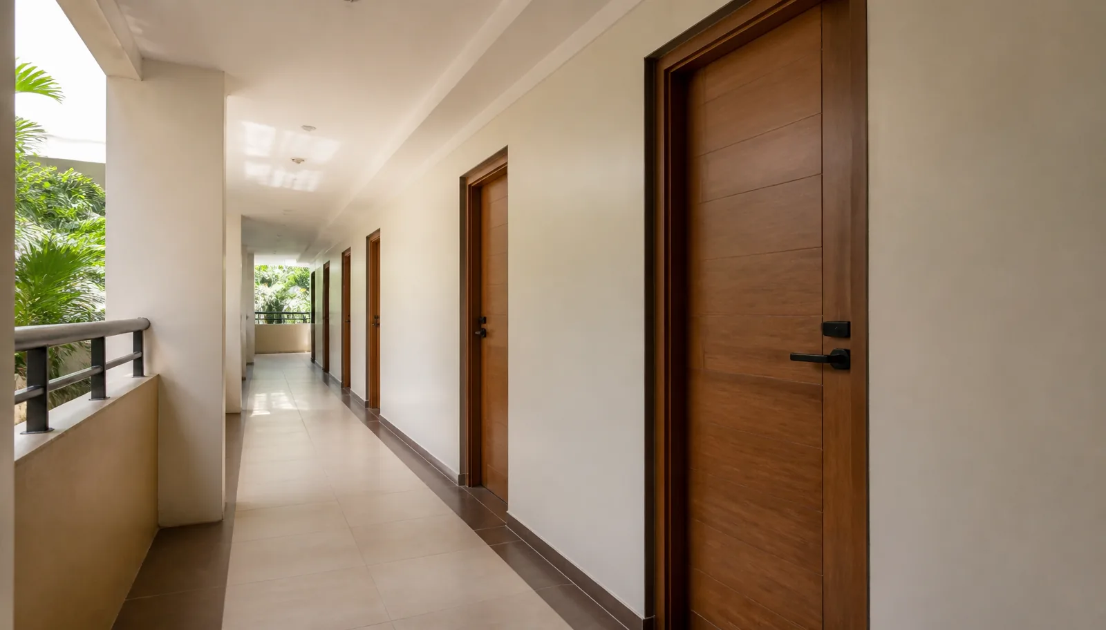 Philippines apartment interior and WPC door package for humid residential projects