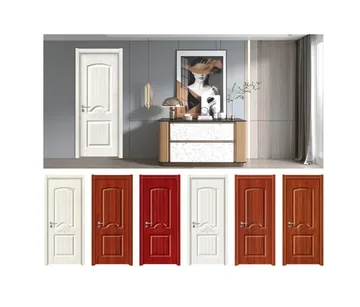 VISFURN interior door collection in white and wood finishes