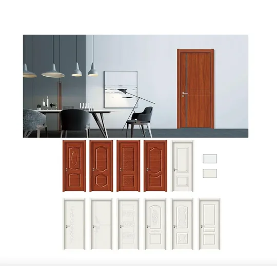 Modern interior door collection shown in a clean residential setting