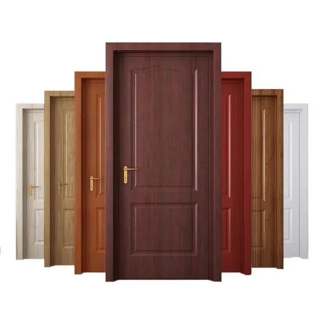 Solid wood entrance door collection in multiple finishes