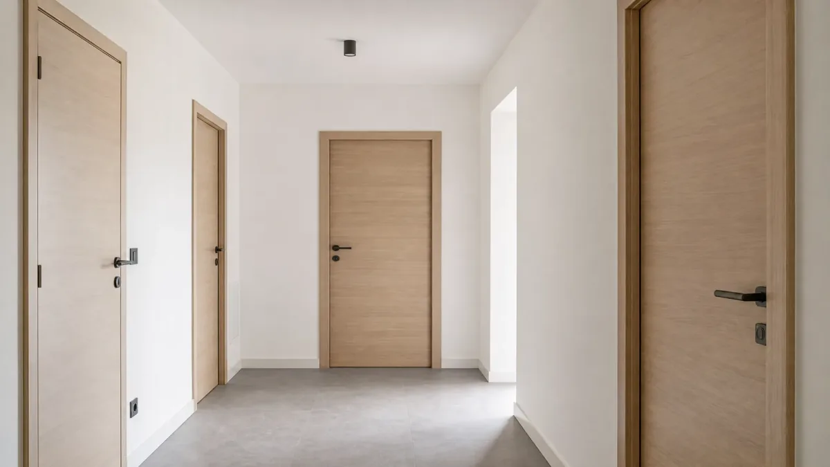 Blocs-portes installés dans un projet d’appartements