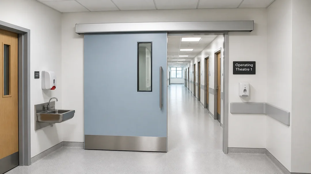 VISFURN hospital door collection for healthcare project specification review