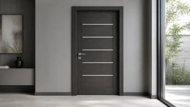 VISFURN modern European apartment door front view