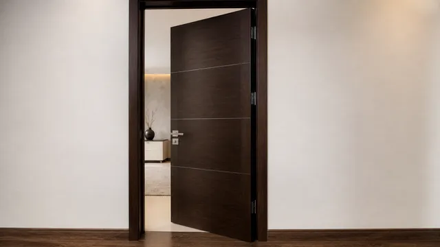 VISFURN modern European apartment door open view