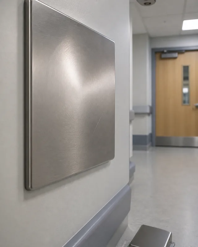Touchless activation sensor and operator detail for hospital sliding door