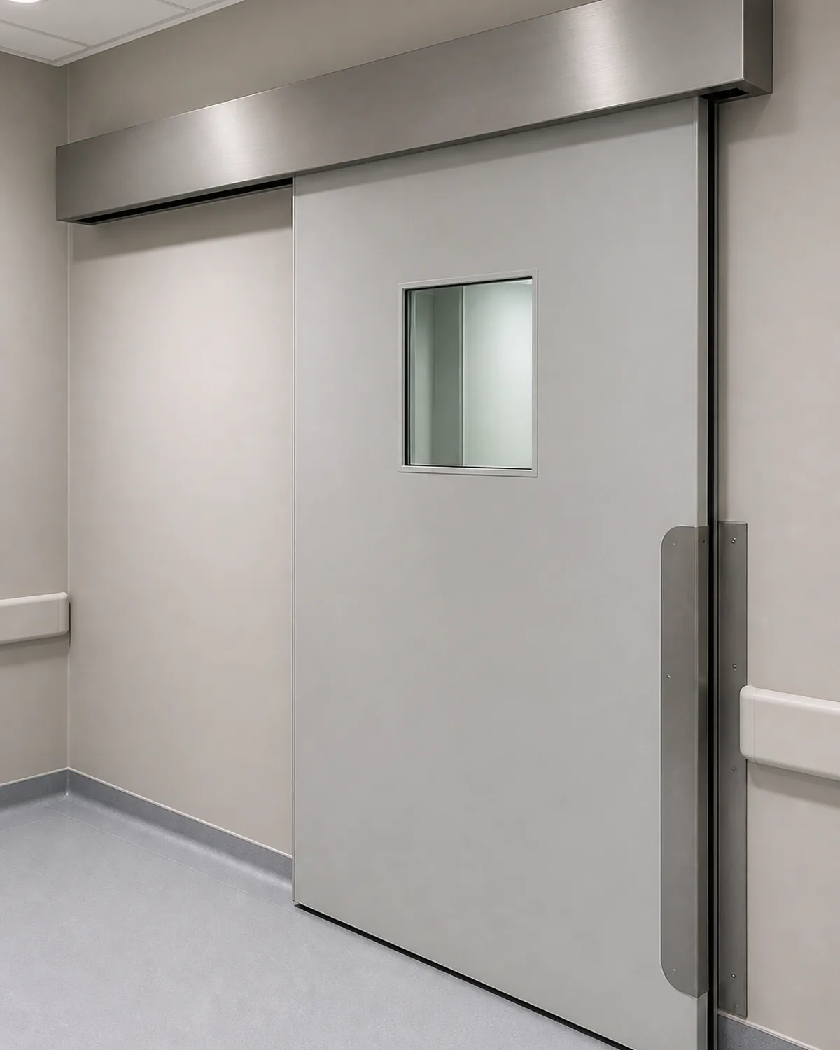 Automatic hermetic sliding door for hospital operating room and clean corridor projects