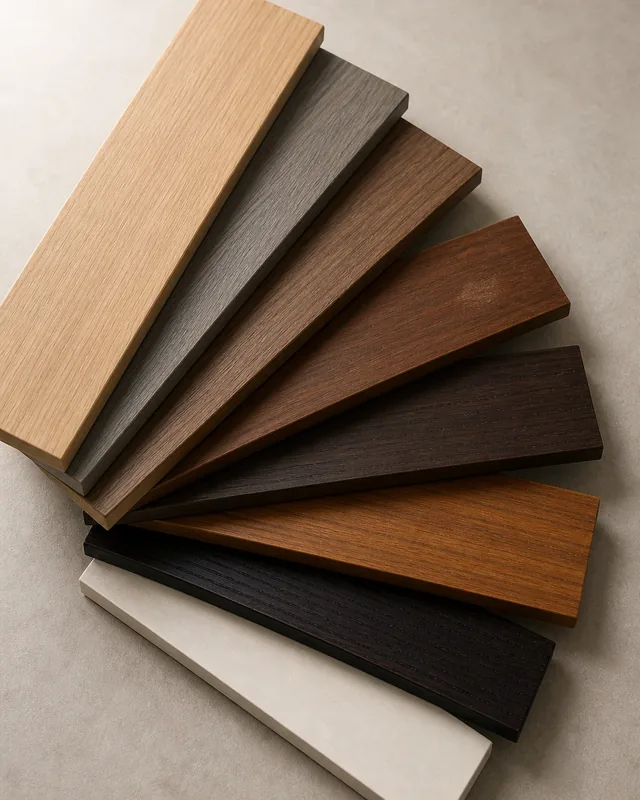 Batch matched hotel guestroom door finish samples