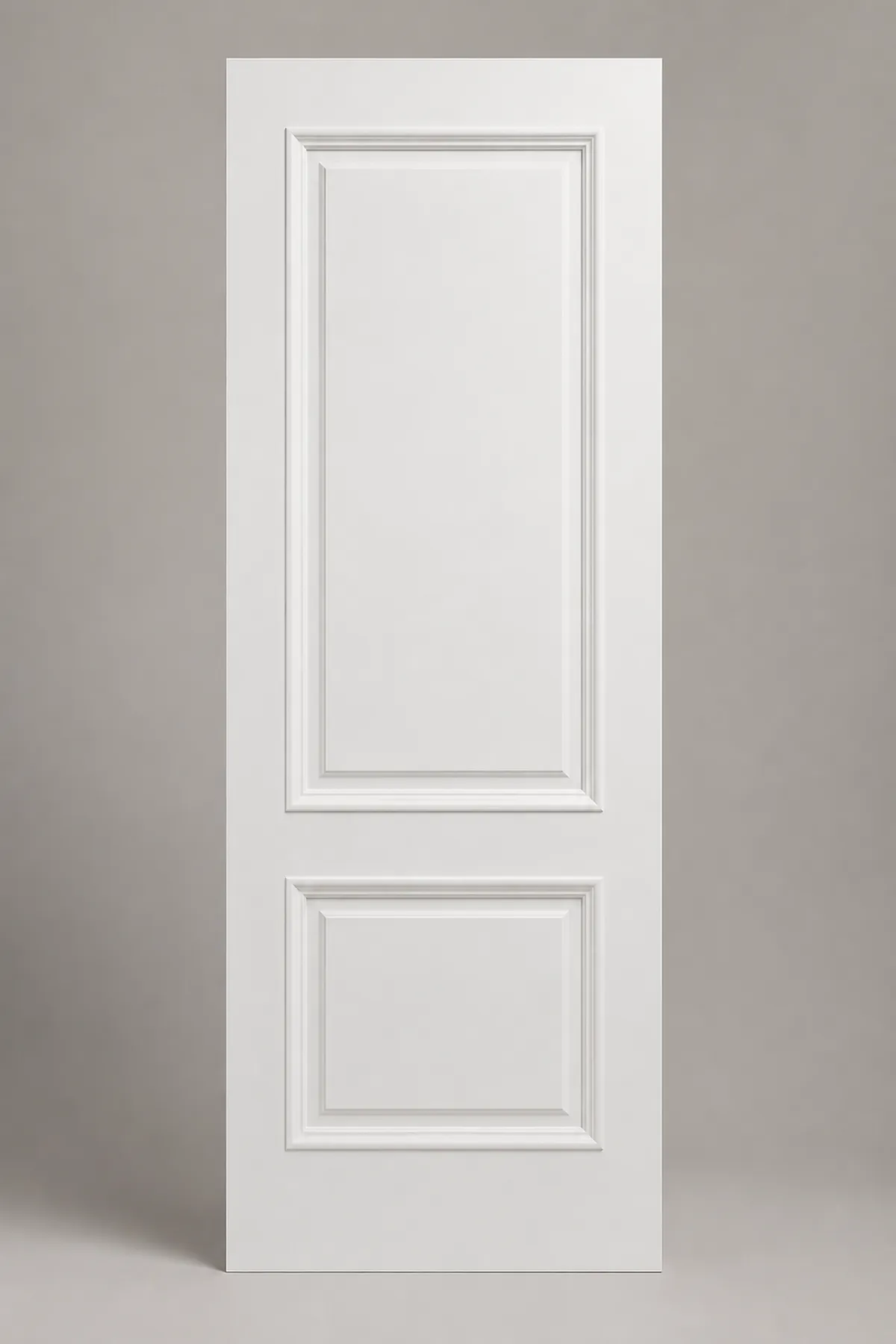 White Moulded Solid Wood Door