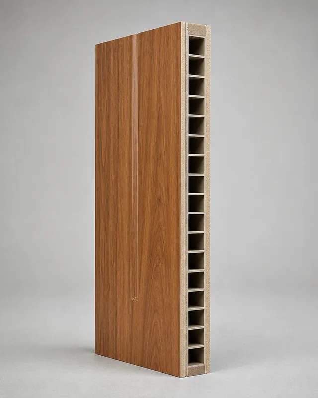 WPC door core detail