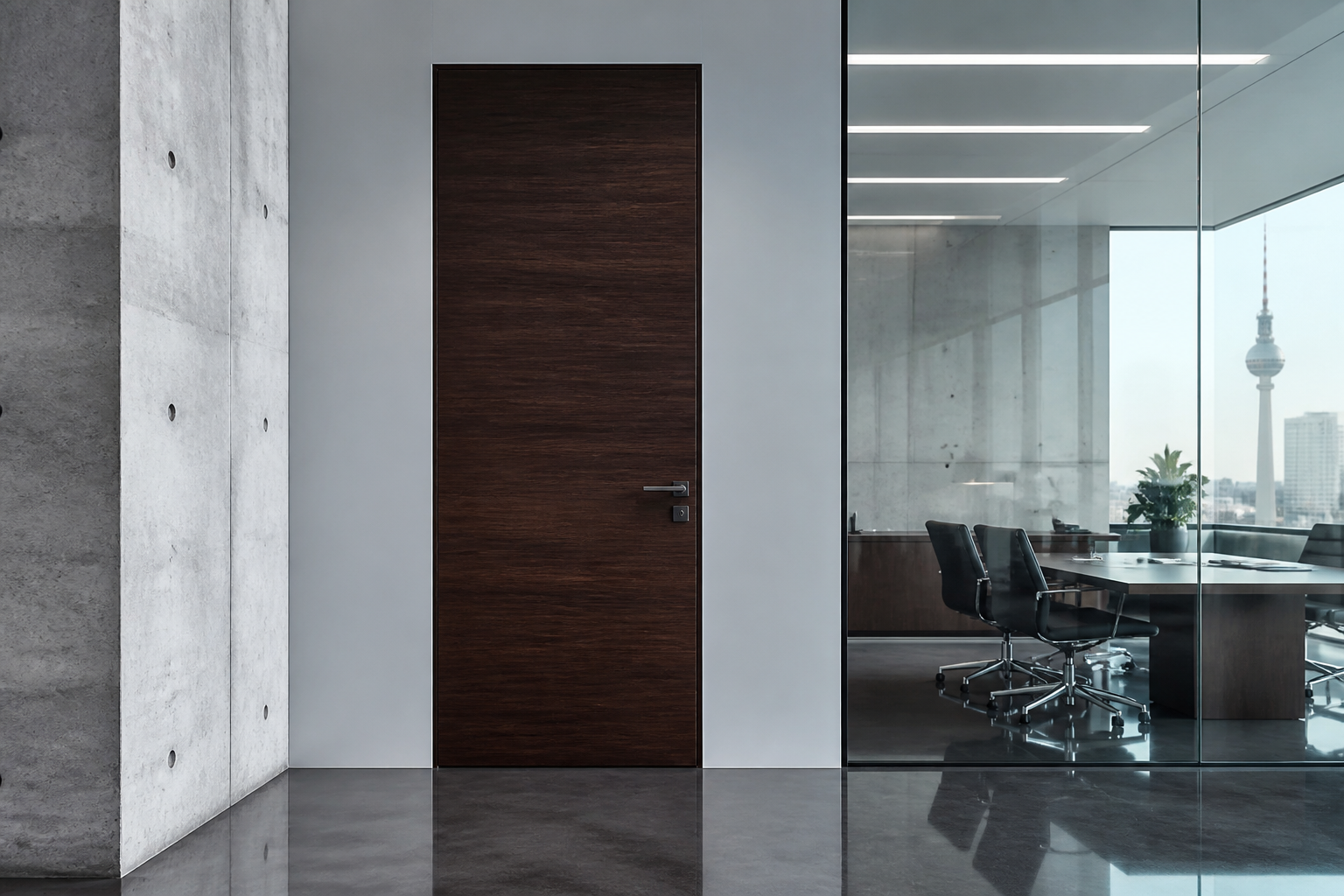 DIN-standard office door for a Berlin corporate project