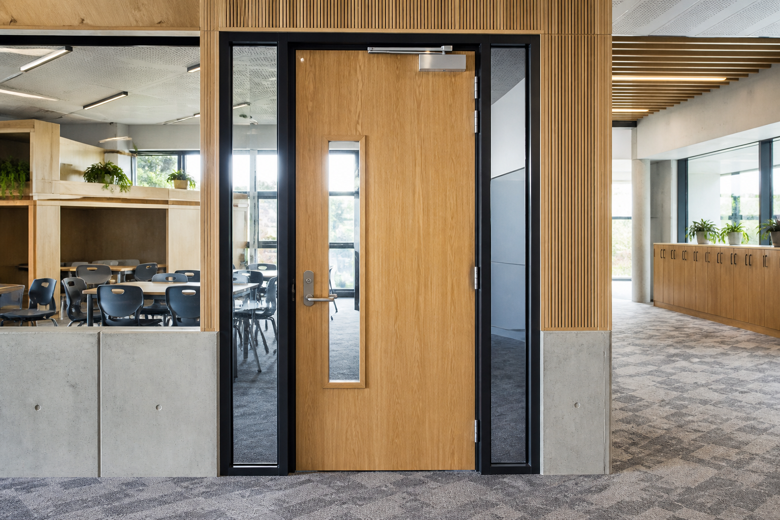 NZS 4503 fire door for an Auckland school project